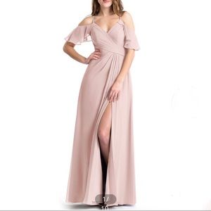 Azazie Dakota bridesmaid dress in Dusty Rose